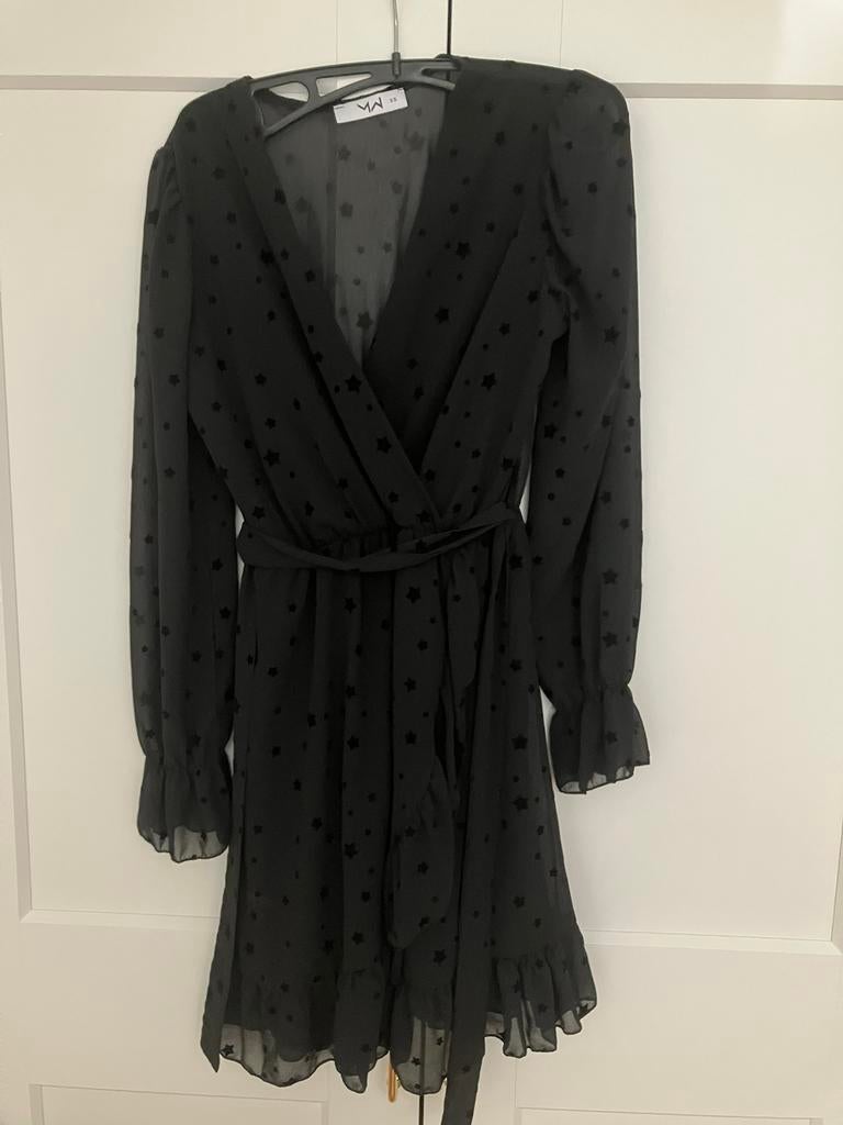 Zwart jurkje Most Wanted maat XS, Zwart, Ophalen of Verzenden, Zo goed als nieuw, Maat 34 (XS) of kleiner