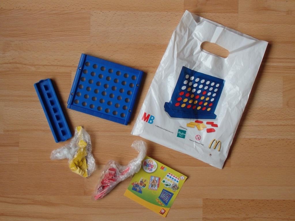Vier op 'n rij uit het Mc Donalds Happy Meal 2008, Ophalen, Zo goed als nieuw, Mc Donalds Happy Meal/MB