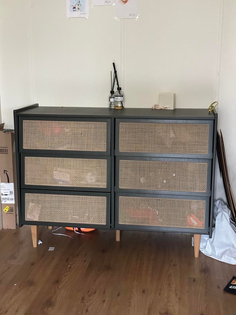 Rotan ladekast met 6 lades - La Redoute, Ophalen, Overige materialen, 100 tot 150 cm, 5 laden of meer