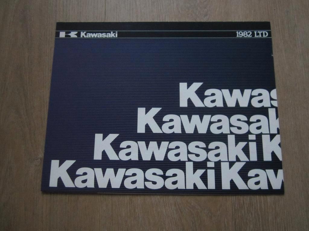 Kawasaki KZ 440 550 750 1000 LTD brochure folder 1982, Motoren, Ophalen of Verzenden, Kawasaki
