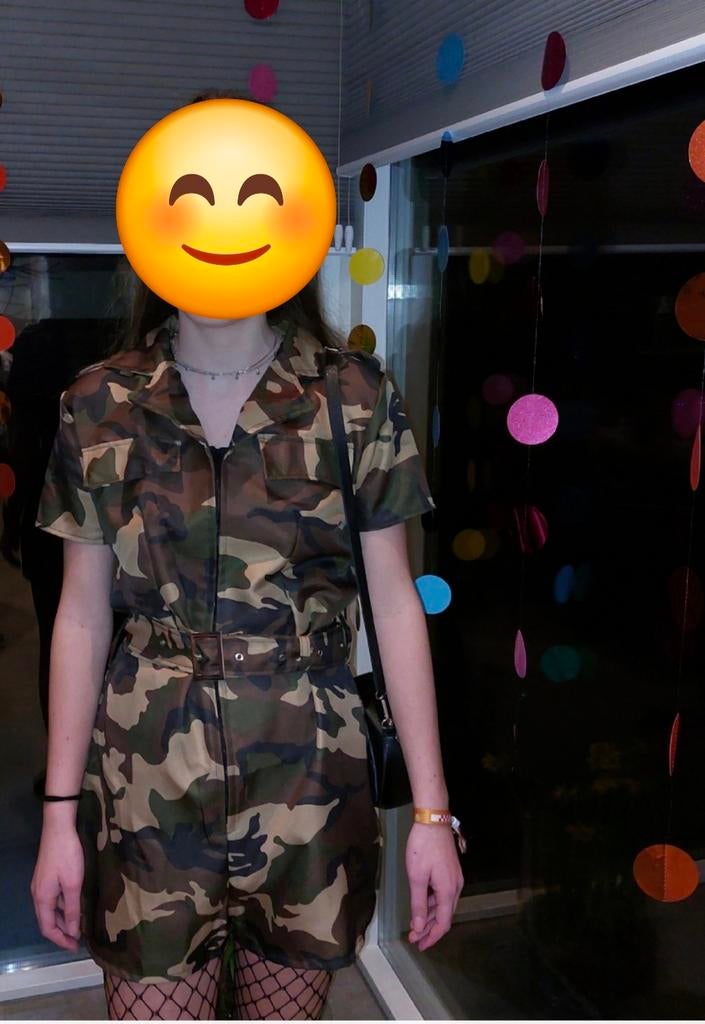 Leger jurk maat xs, Kleding | Dames, Carnaval, Ophalen of Verzenden, Zo goed als nieuw, Kleding