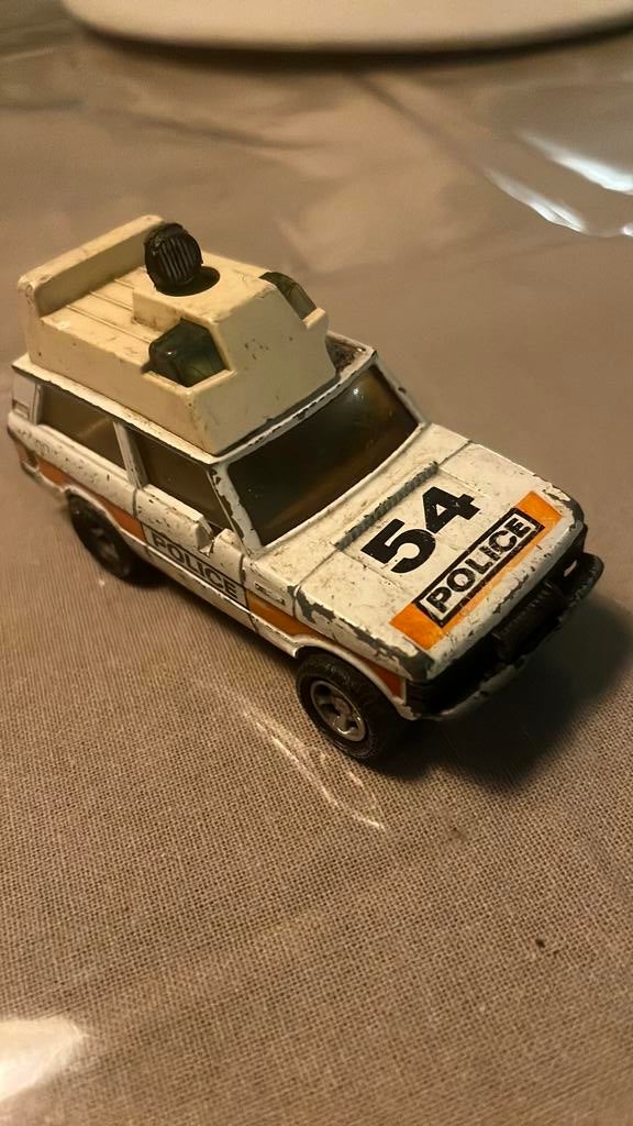 Vintage Diecast Matchbox K64/89,  politie Range Rover, Ophalen of Verzenden, Zo goed als nieuw, Auto