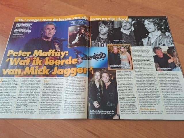 Prive Peter Maffay LUV RIka Jansen Zangeres Zonder Naam, Verzamelen, Tijdschriften, Kranten en Knipsels, Verzenden, 1980 tot heden