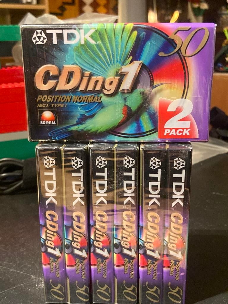 Cassettebandjes TDK NOS, Overige genres, Ophalen of Verzenden, Nieuw in verpakking, Onbespeeld