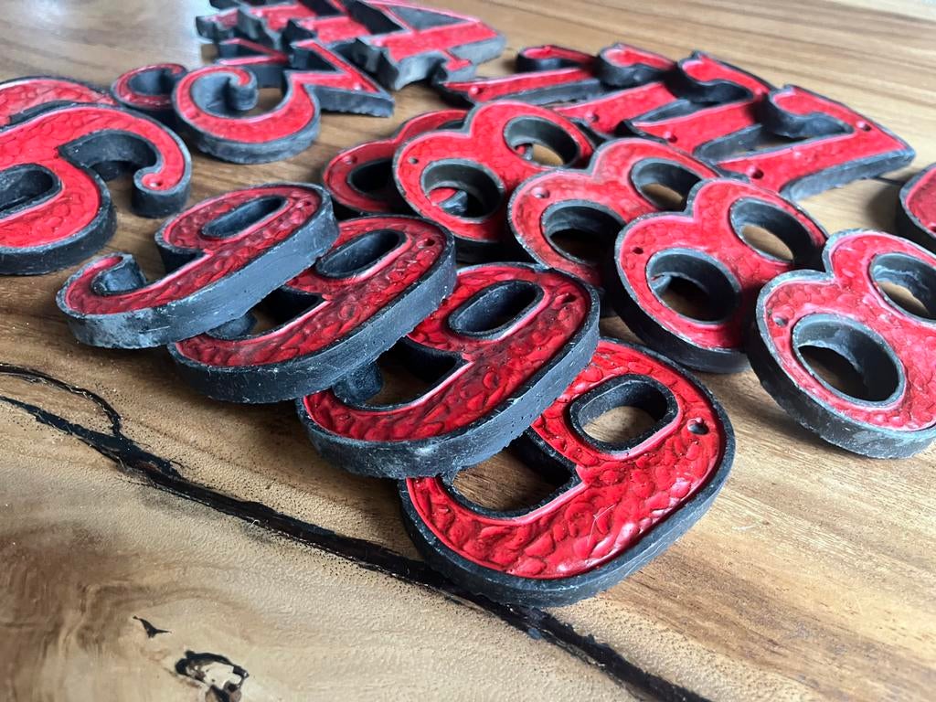 Vintage huisnummers, Ophalen of Verzenden