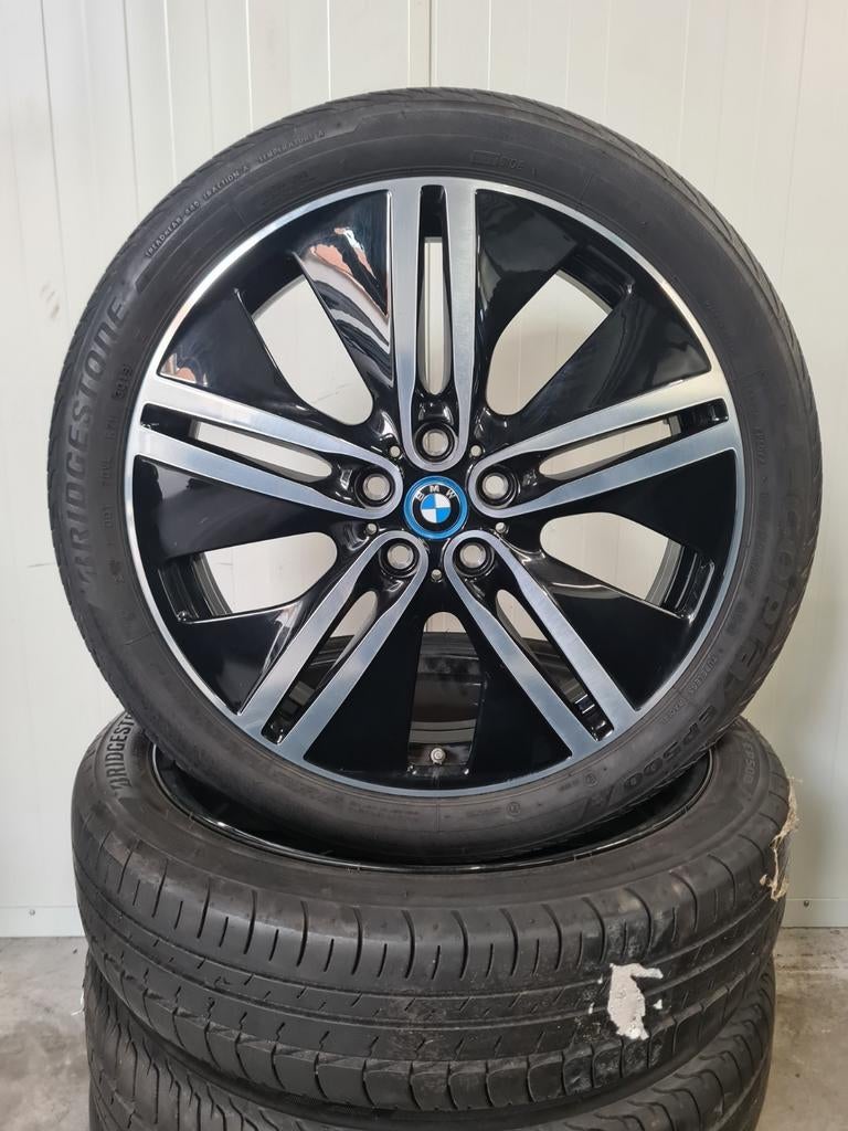 20' BMW i3 I01 Styling 430 breedset met zomerbanden, Ophalen, 155 mm, Banden en Velgen, Personenwagen