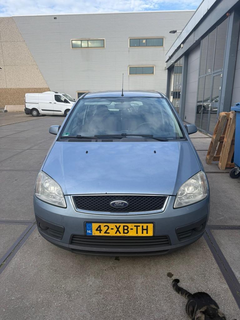 Ford C-Max 1.6 74KW 2007 Blauw, Auto's, Voorwielaandrijving, 1596 cc, Stof, Zwart