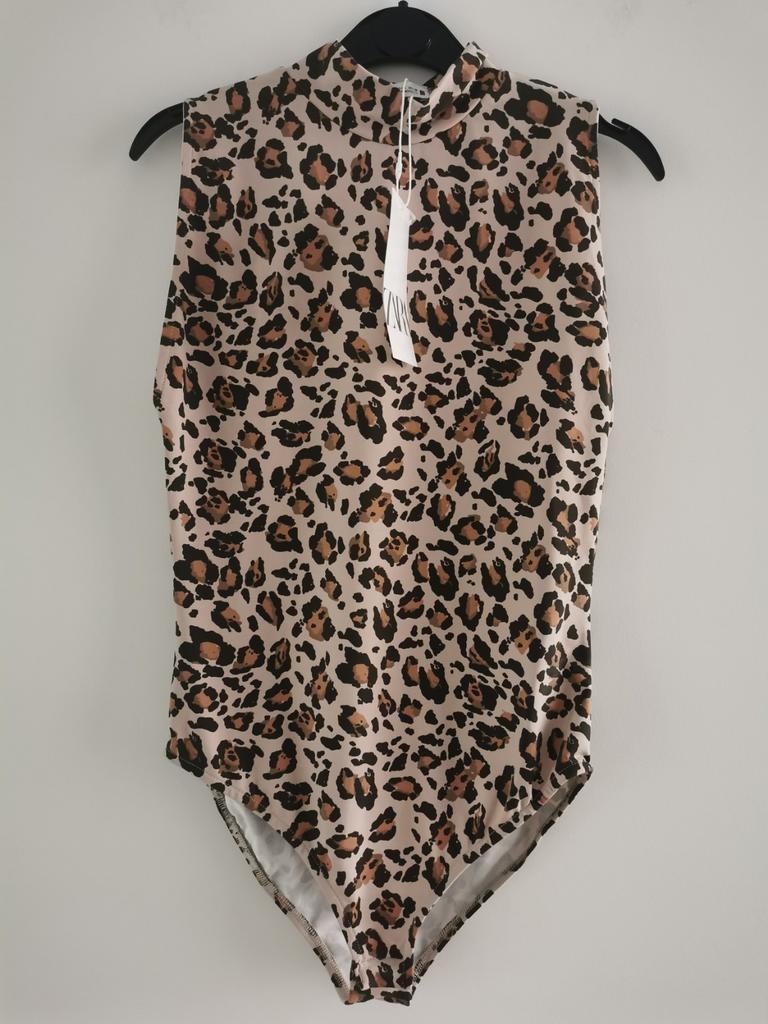 ZARA body met dierenprint mt. M, Maat 38/40 (M), Bruin, Verzenden, Zara