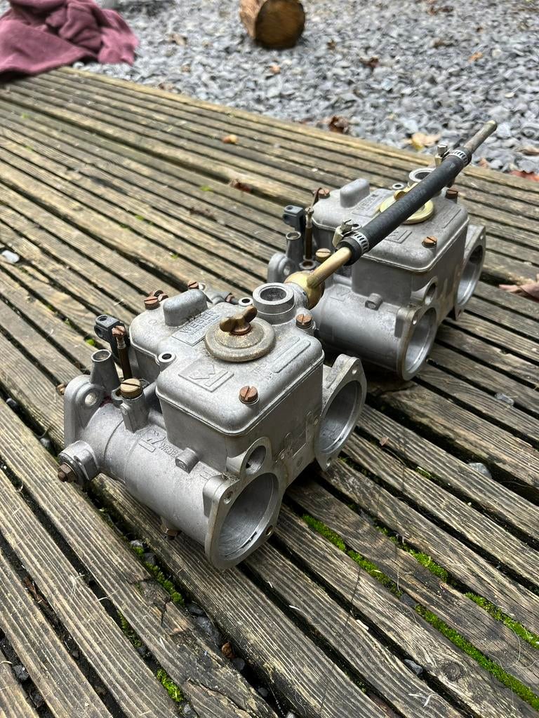 Dubbele Weber carburateurs dcom 11 40/45mm, Ophalen of Verzenden