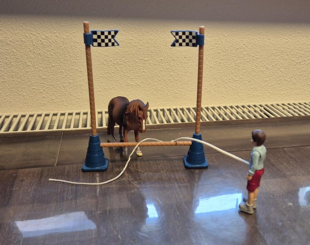 Schleich Behendigheidsparcours met Ruiter, Ophalen of Verzenden, Zo goed als nieuw
