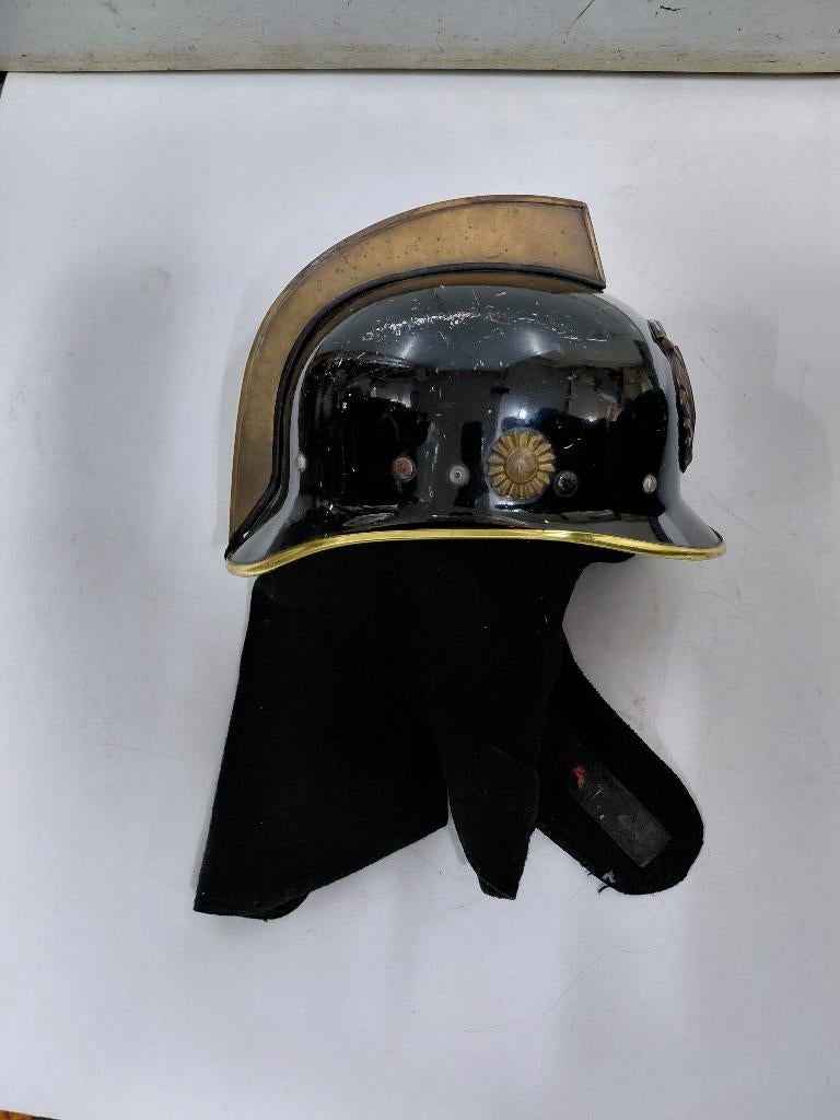 Oude brandweerhelm, Ophalen of Verzenden, Overige soorten, Nederland, Helm of Baret