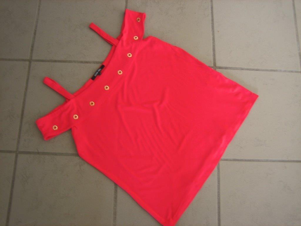 Prachtig speels fuchsia shirt MARIE MÉRO 42 snazzeys, Verzenden, Maat 42/44 (L), Roze, Zonder mouw