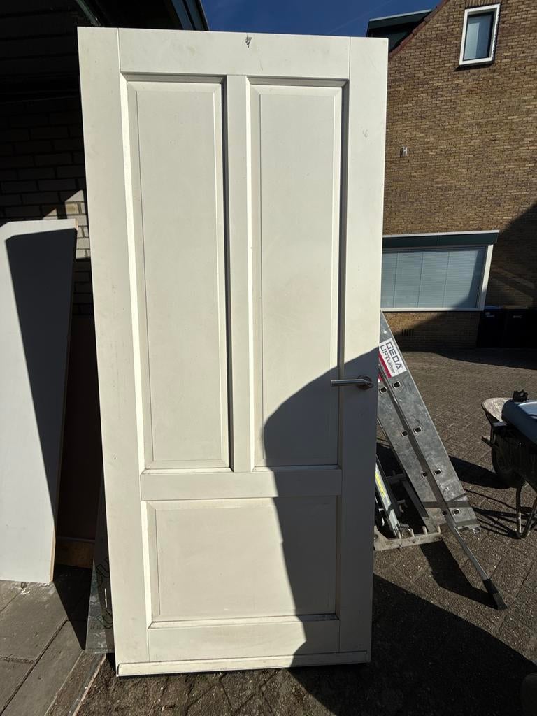 Witte Paneeldeur - 930x2115, Ophalen, 80 tot 100 cm, Binnendeur, Zo goed als nieuw