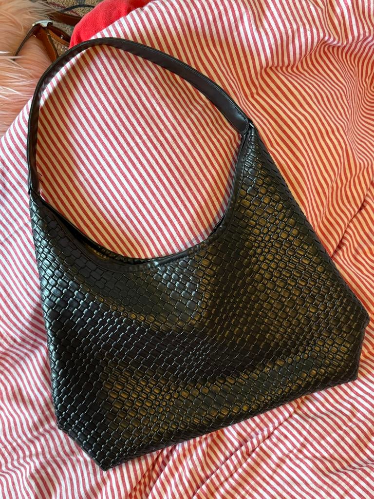 Zwarte hobo tas, Ophalen of Verzenden, Gebruikt, Zwart, Handtas