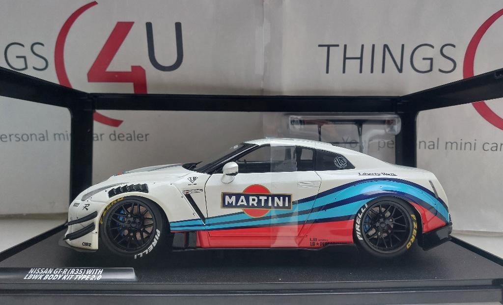 Solido 1:18 Nissan GT-R (R35) Liberty Walk Bodykit Type 2.0, Hobby en Vrije tijd, Modelauto's | 1:18, Ophalen of Verzenden, Nieuw