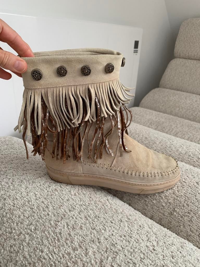 Karma of Charme laarsjes maat 40 – suede – Washing model, Ophalen of Verzenden, Zo goed als nieuw, Bruin