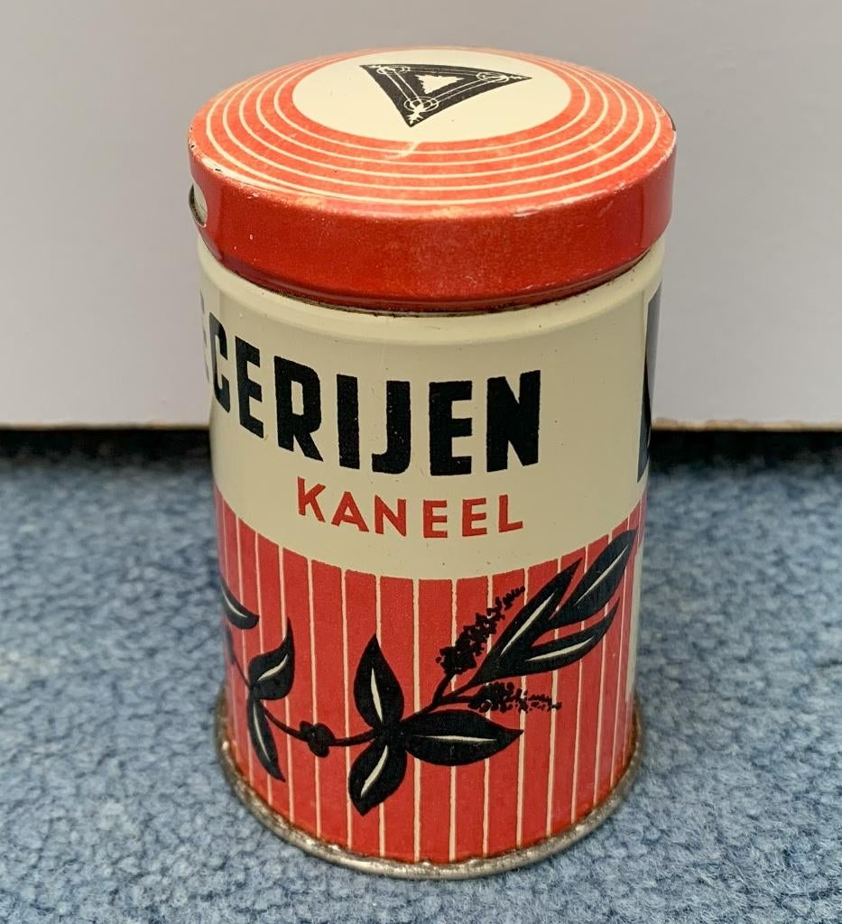 SPAR Supermarkt ca 1950 KANEEL Specerijen 50 gram busje, Verzamelen, Blikken, Ophalen of Verzenden, Gebruikt, Overige, Overige merken