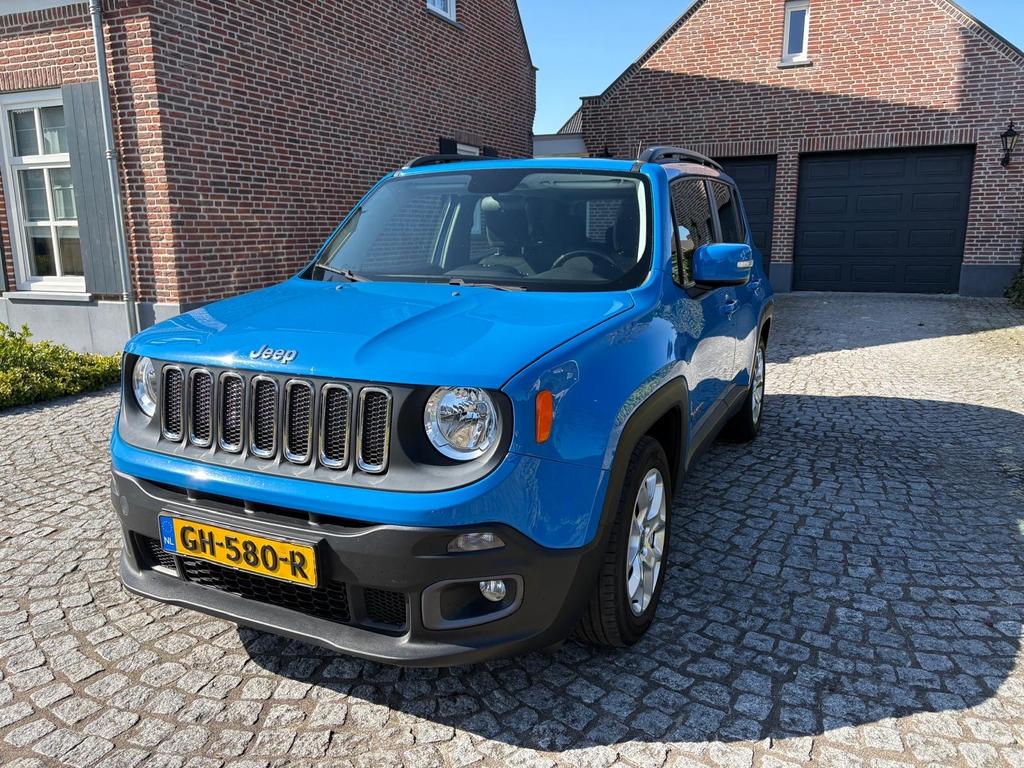 Jeep Renegade 1.4 Multiair 2015 Blauw Panoramadak, Auto's, Voorwielaandrijving, 1295 kg, 4 cilinders, Origineel Nederlands