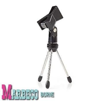 Microfoon tafelstatief, Standaard inklapbaar incl. klem, Muziek en Instrumenten, Standaards, Instrumentstandaard, Nedis, Nieuw