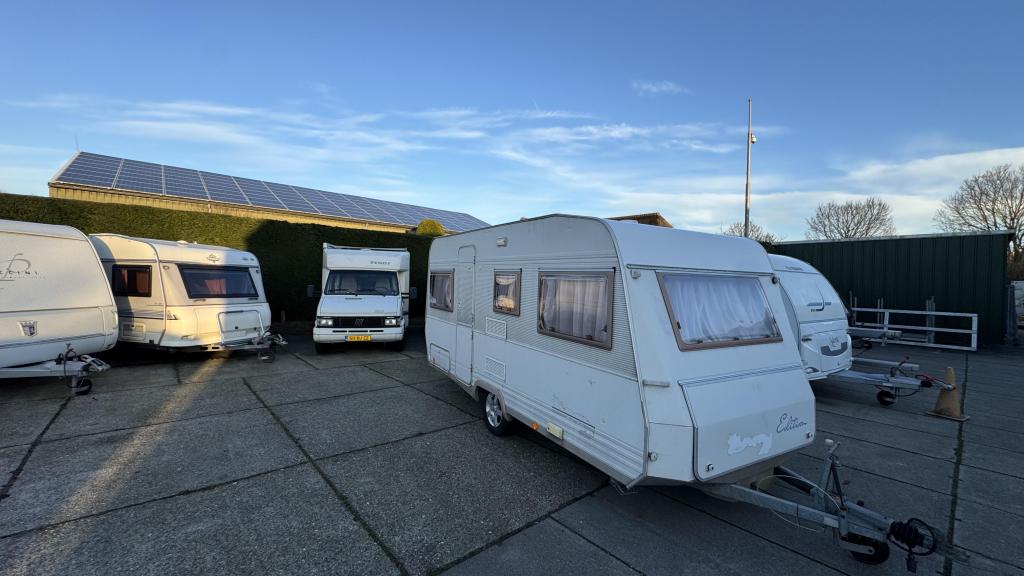 Dethleffs Edition 420 4 persoons, Caravans en Kamperen, Caravans, Bedrijf, Treinzit, Schokbreker, Dwarsbed