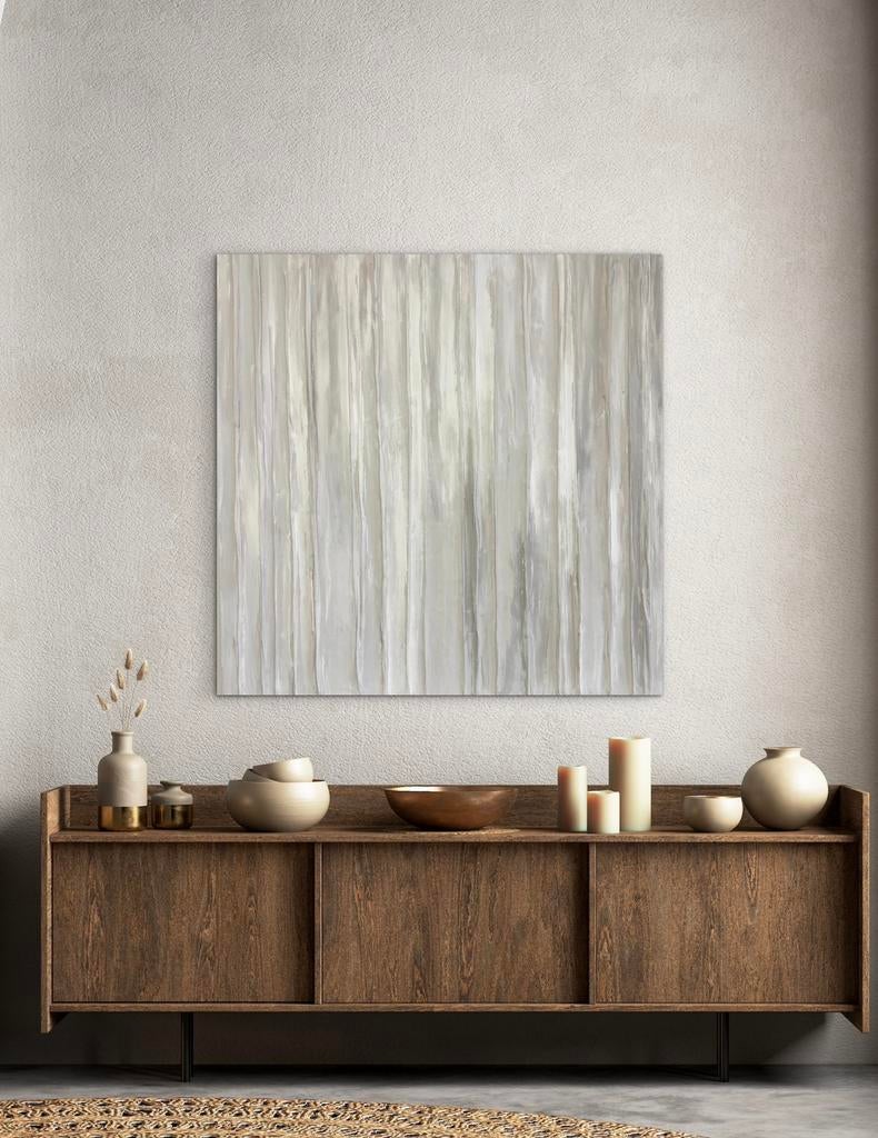 Groot handgemaakt structuurschilderij abstract neutraal, Ophalen