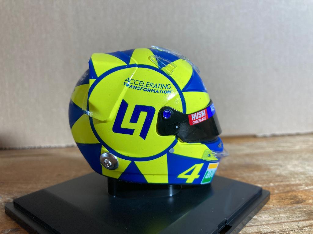 ✅ Lando Norris 1:5 helm 2019 Italian GP Helmet Spark Mclaren, Ophalen of Verzenden, Nieuw, Formule 1