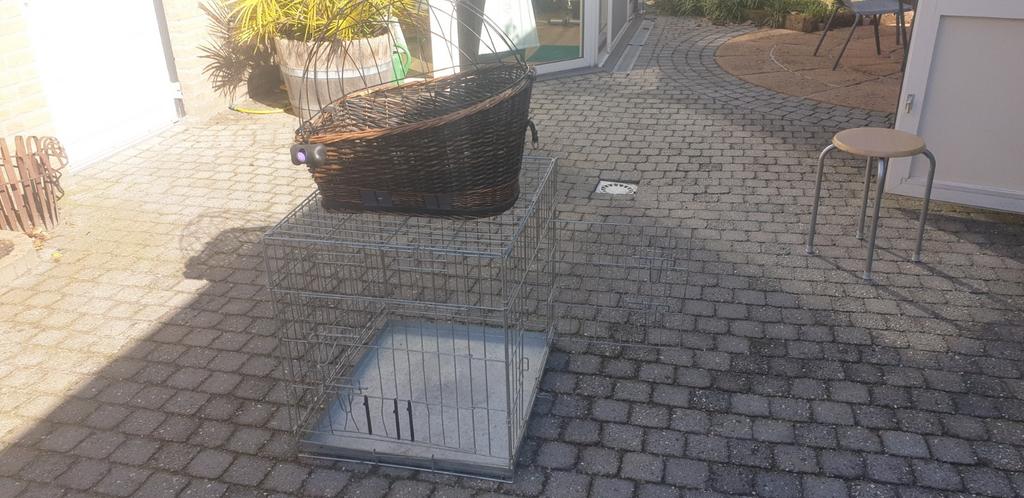 Hondenbench en fietsmand, Dieren en Toebehoren, Ophalen, Zo goed als nieuw