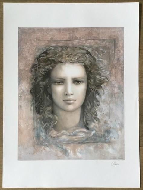 Jean Paul Cleren - Visage Imaginaire - Litho Handgesign., Verzenden