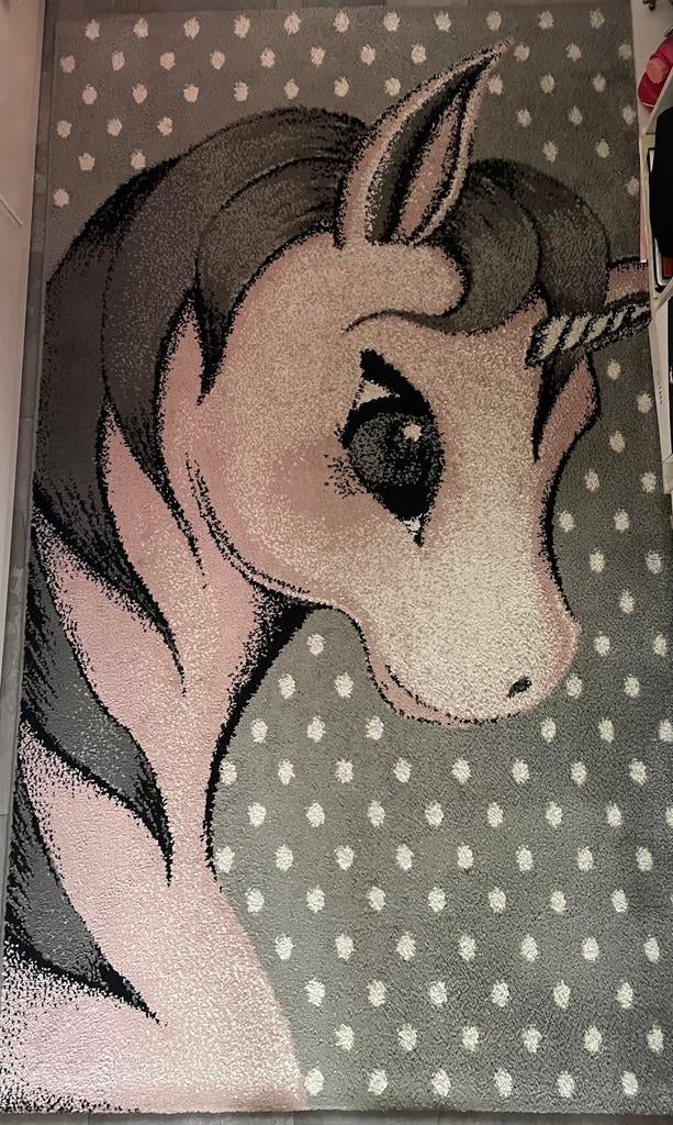 Unicorn vloerkleed, Gebruikt, Ophalen of Verzenden, Rechthoekig, Overige kleuren