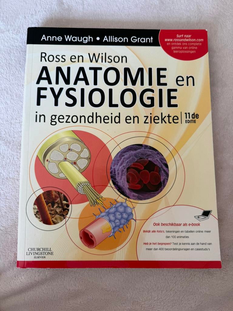 Anatomie en fysiologie - Ross en Wilson, Ophalen of Verzenden, Beta, Zo goed als nieuw, HBO