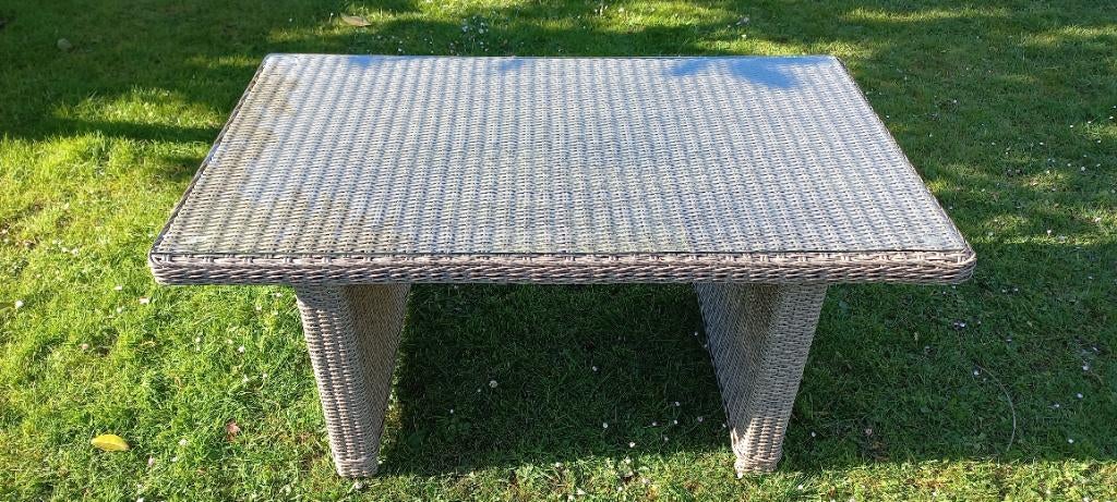 Tuintafel Ibiza XL lounge diningtable, Ophalen, Zo goed als nieuw, Rechthoekig, Wicker