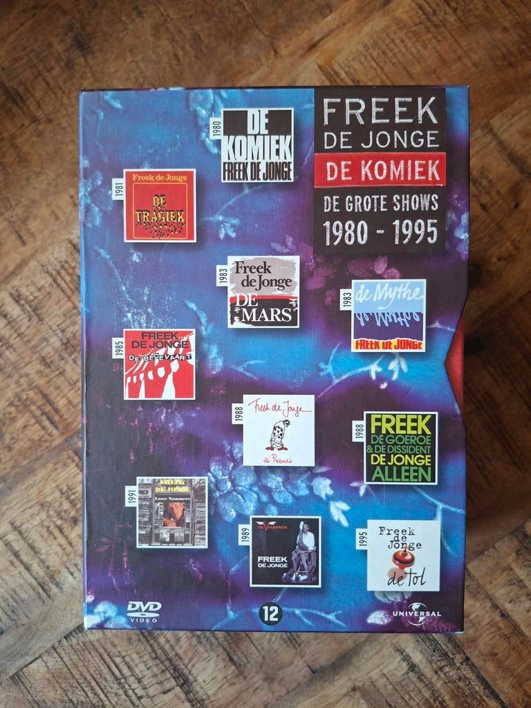 Freek de jonge de komiek dvd box set, Vanaf 12 jaar, Ophalen of Verzenden, Zo goed als nieuw, Stand-up of Theatershow