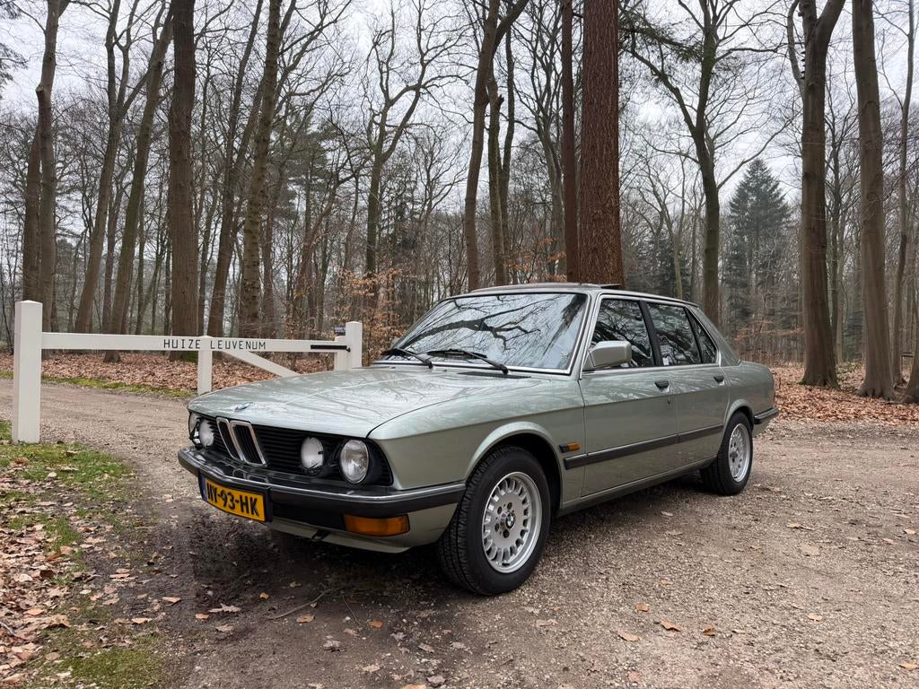 BMW 520i 6 cilinder 1981 Groenmet, Auto's, BMW, Bedrijf, 5-Serie, Elektrische ramen, Lichtmetalen velgen, Metallic lak, Mistlampen