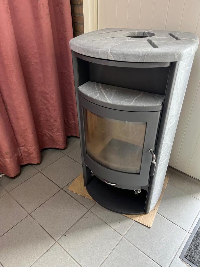 Hoog rendement houtkachel hark speksteenkachel Hark, Huis en Inrichting, Kachels, Gebruikt, Houtkachel, Ophalen of Verzenden, Vrijstaand