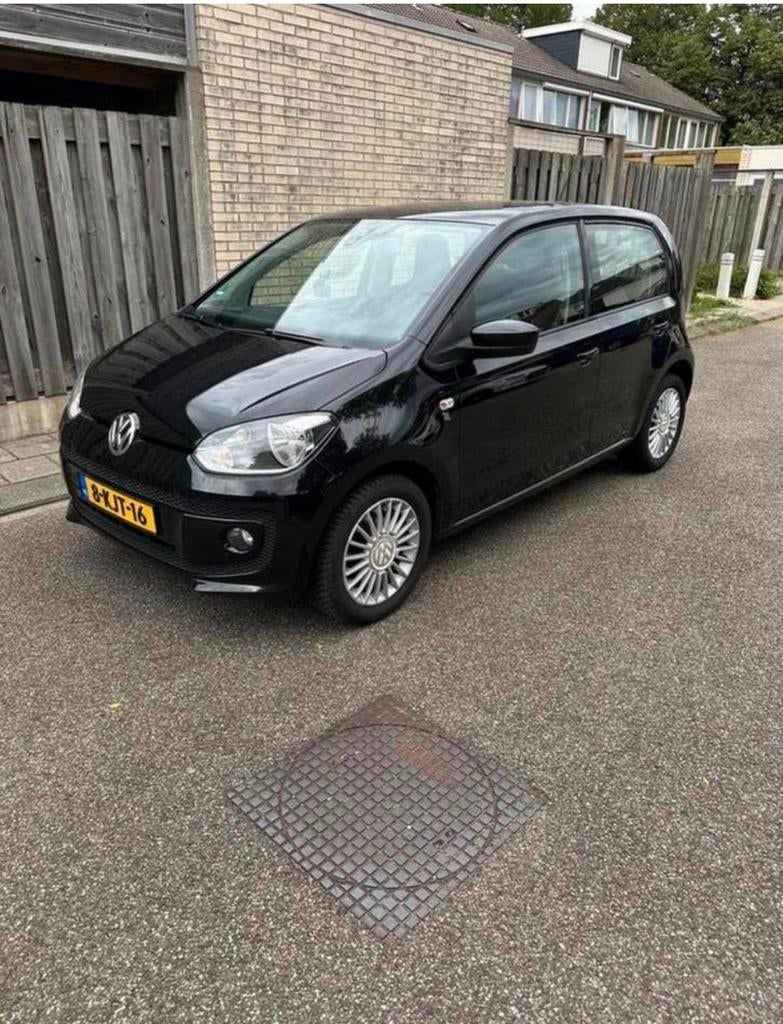 VW Up! 1.0 High up! Airco/ Cruise Control/ Navi/Parksensoren, Ophalen of Verzenden, Zo goed als nieuw