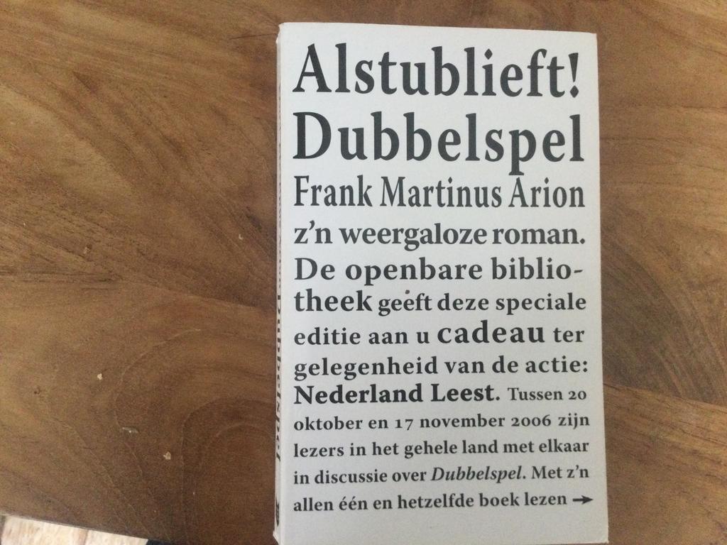 Frank Martinus Arion, Dubbelspel, Ophalen of Verzenden, Zo goed als nieuw, Frank Martinus Arion, Nederland