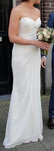 trouwjurk maat 38, Ophalen of Verzenden, Zo goed als nieuw, Wit, Trouwjurk