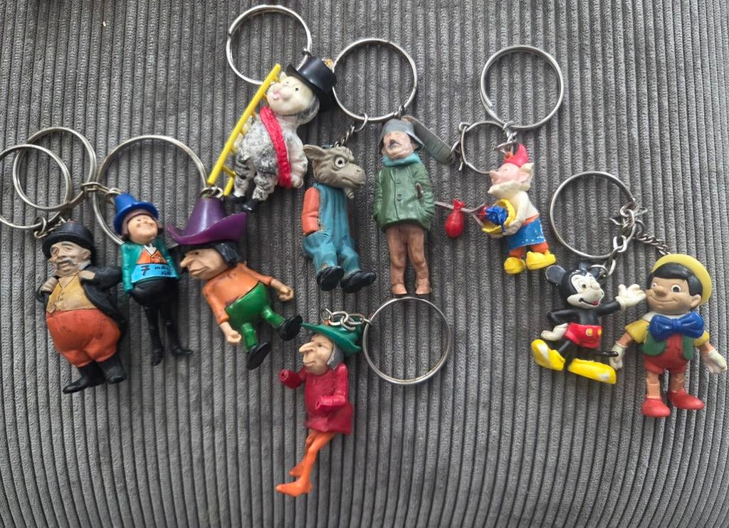 Oude sleutelhangers, Ophalen of Verzenden, Gebruikt