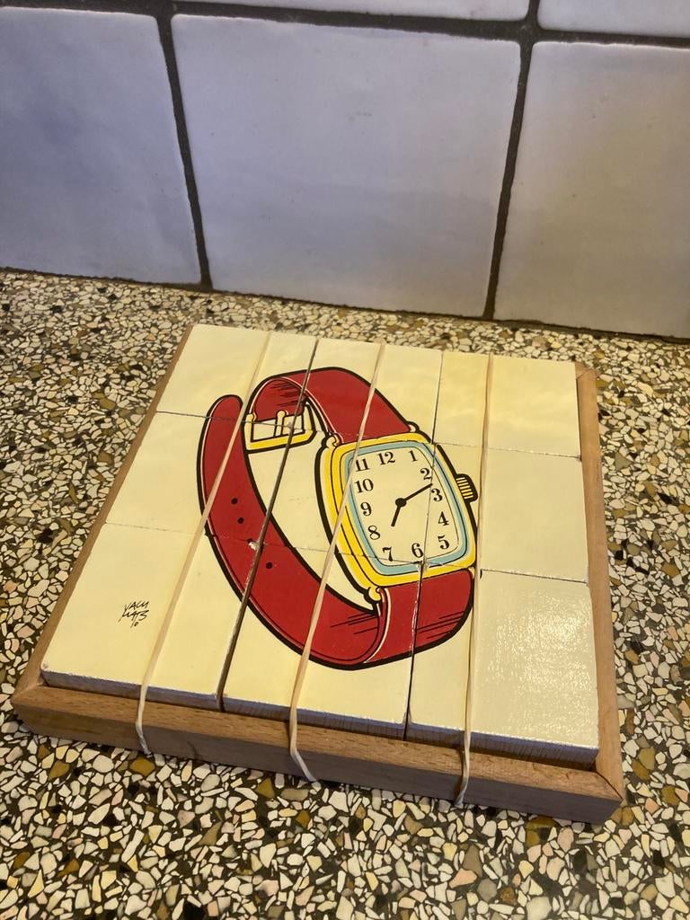Houten puzzel polshorloge, Ophalen of Verzenden, Minder dan 500 stukjes, Zo goed als nieuw