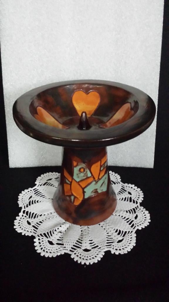 KANDELAAR Keramiek ~ Henk POTTERS Pottenbakkerij Oisterwijk, Verzamelen, Retro, Huis en Inrichting, Ophalen of Verzenden