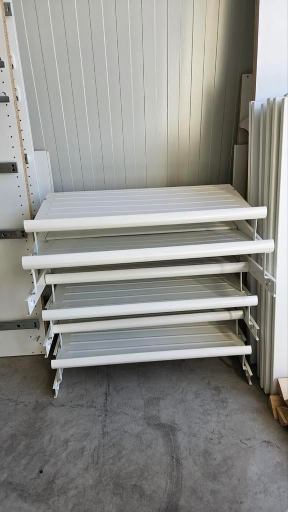 6x komplement schoenenrek voor Pax kast, wit, Ophalen of Verzenden, Zo goed als nieuw