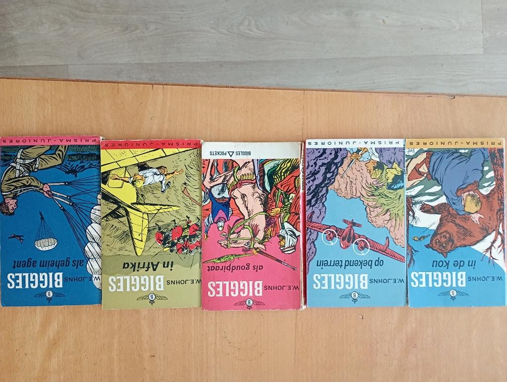 5 Biggles boeken, Boeken, Ophalen of Verzenden