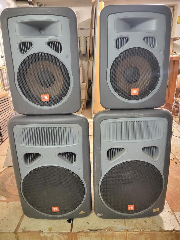 JBL EON 15 Sub+JBL EON 10 Speakers -, Ophalen of Verzenden, 120 watt of meer, Front, Rear of Stereo speakers, JBL