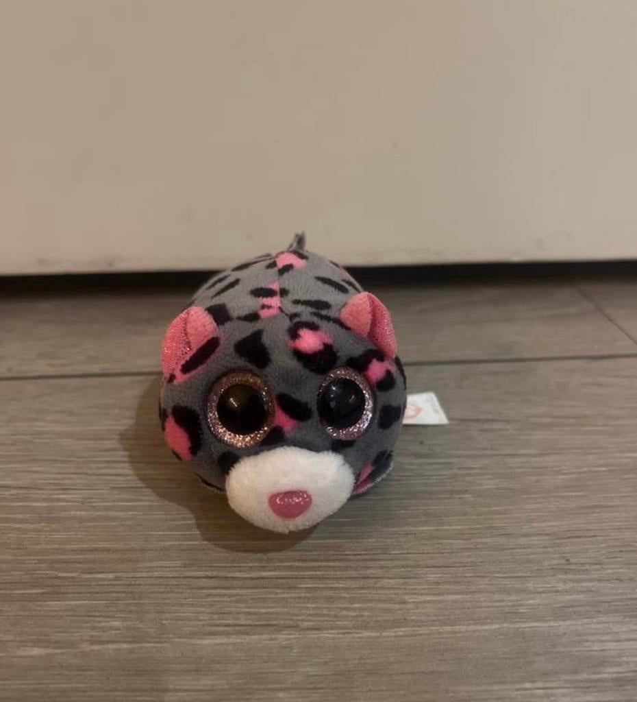 Ty Beanie Boo luipaard knuffel, Overige typen, Grijs, Ophalen of Verzenden, Zo goed als nieuw