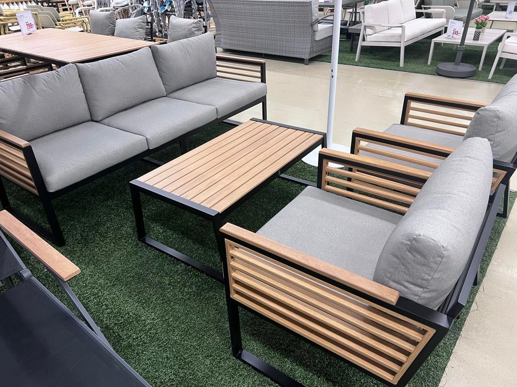 Ateo loungeset 4-delig, Tuin en Terras, Tuinsets en Loungesets, 5 zitplaatsen, Nieuw, Ophalen of Verzenden, Loungeset