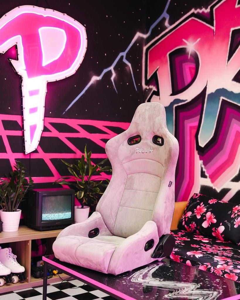 NRG Prisma Omega Verstelbare kuipstoel Sportstoel grijs, Ophalen of Verzenden