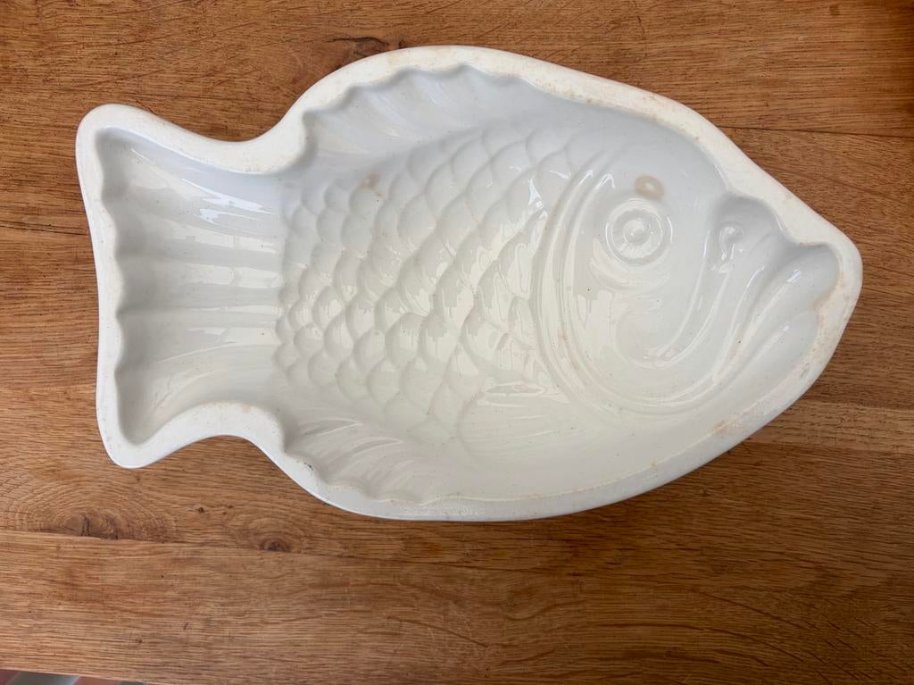 Oude pudding of paté vorm vis Petrus Regout antiek, Ophalen of Verzenden