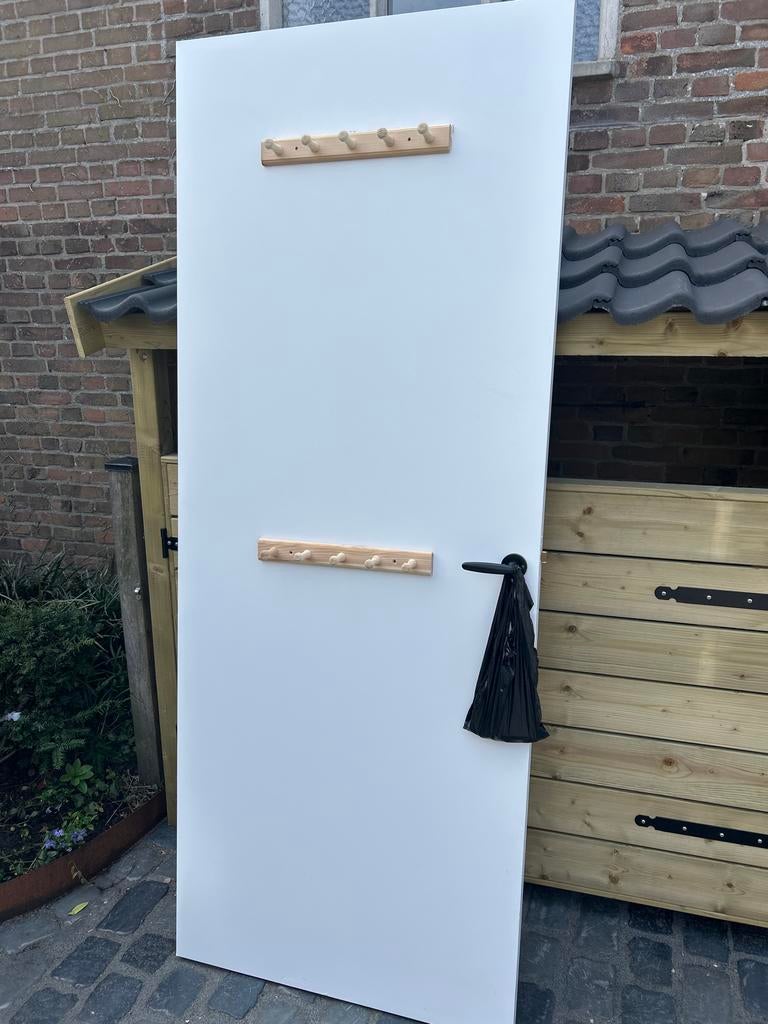 Binnendeur 83 x 211,5 cm met scharnieren, Gebruikt, 80 tot 100 cm, Binnendeur, Ophalen of Verzenden