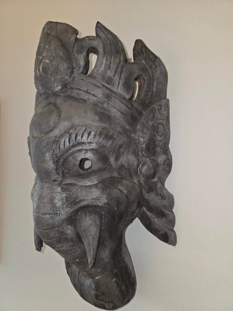 Houten Ganeshamasker (50cm), Ophalen of Verzenden