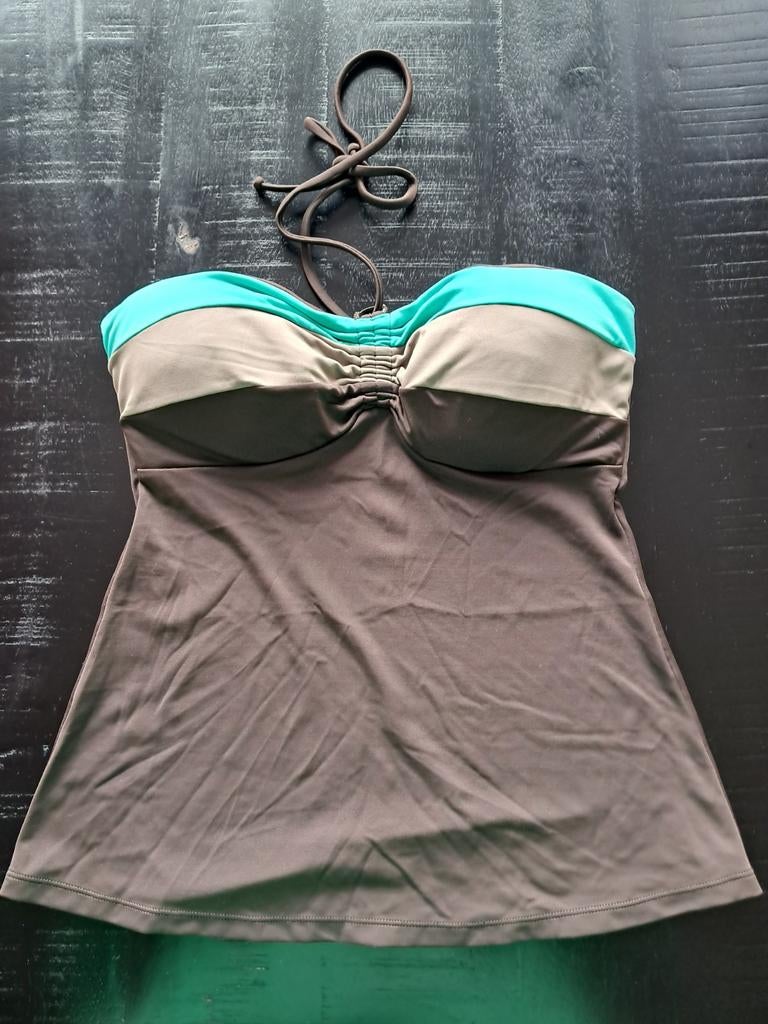 Tankini top zie foto's voor afmetingen, Ophalen of Verzenden, Zo goed als nieuw, Bruin, Bikini